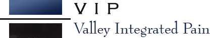 A green banner with the words vip valley inn written in blue.