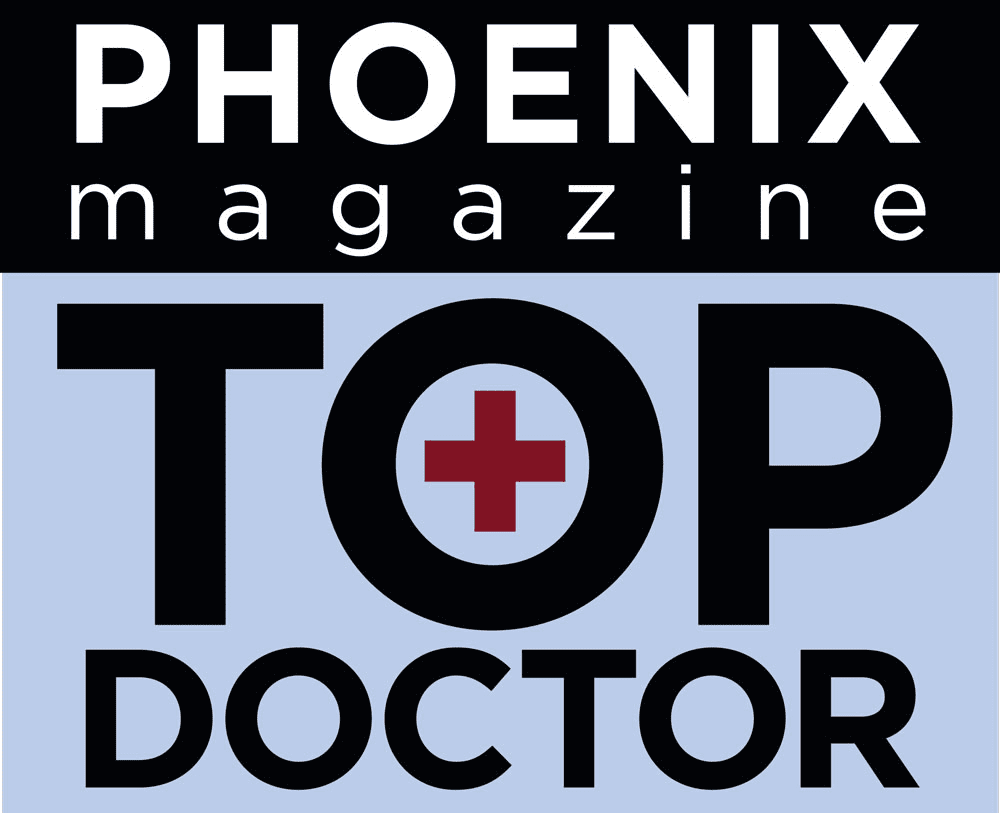 A top doctor badge for phoenix magazine